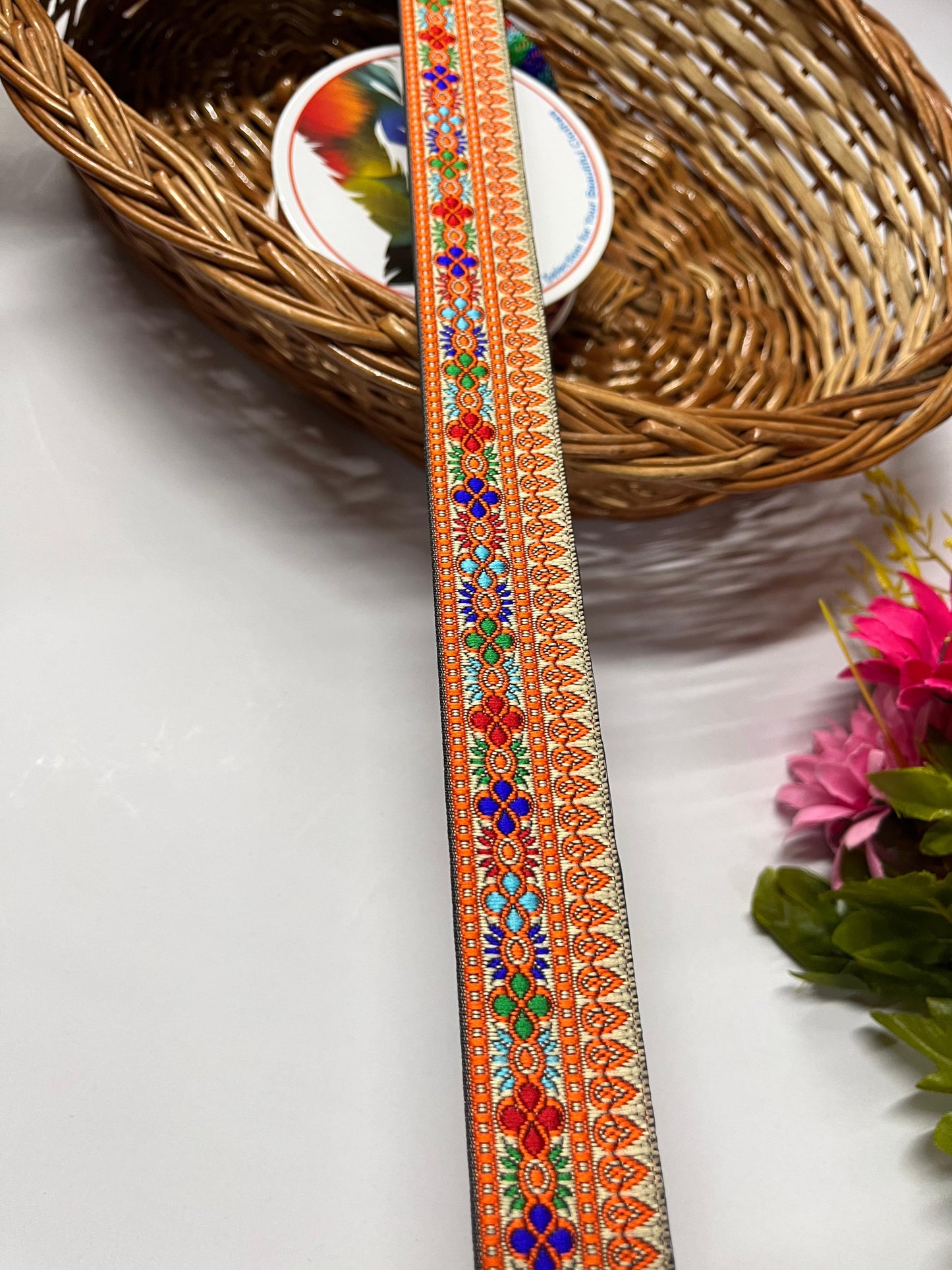 Banarasi Saree Lace Border – 9 Meters, 1-Inch Width, Traditional Zari Weave | Design 13