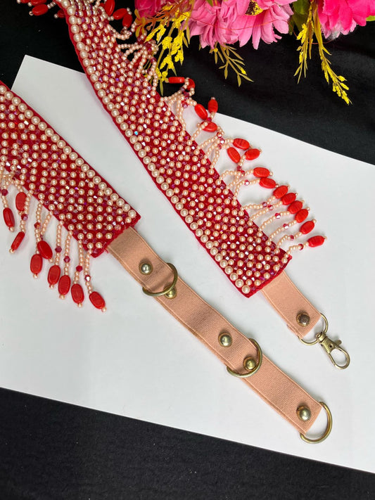 Hand Embroide Pearl Waist Belt for Women – Bridal & Festive Wear Accessory