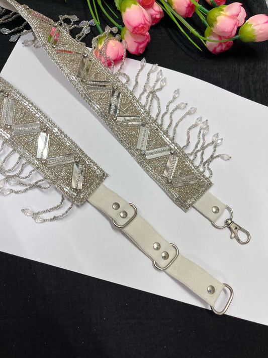 Mirror Beaded Handcrafted Waist Belt – Festive & Traditional Designer Accessory for Women