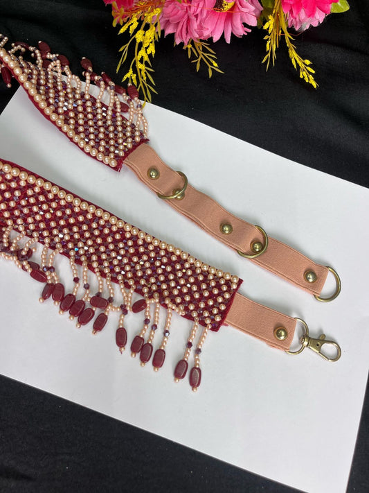 Hand Embroide Pearl Waist Belt for Women – Bridal & Festive Wear Accessory