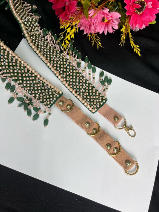 Hand Embroide Pearl Waist Belt for Women – Bridal & Festive Wear Accessory