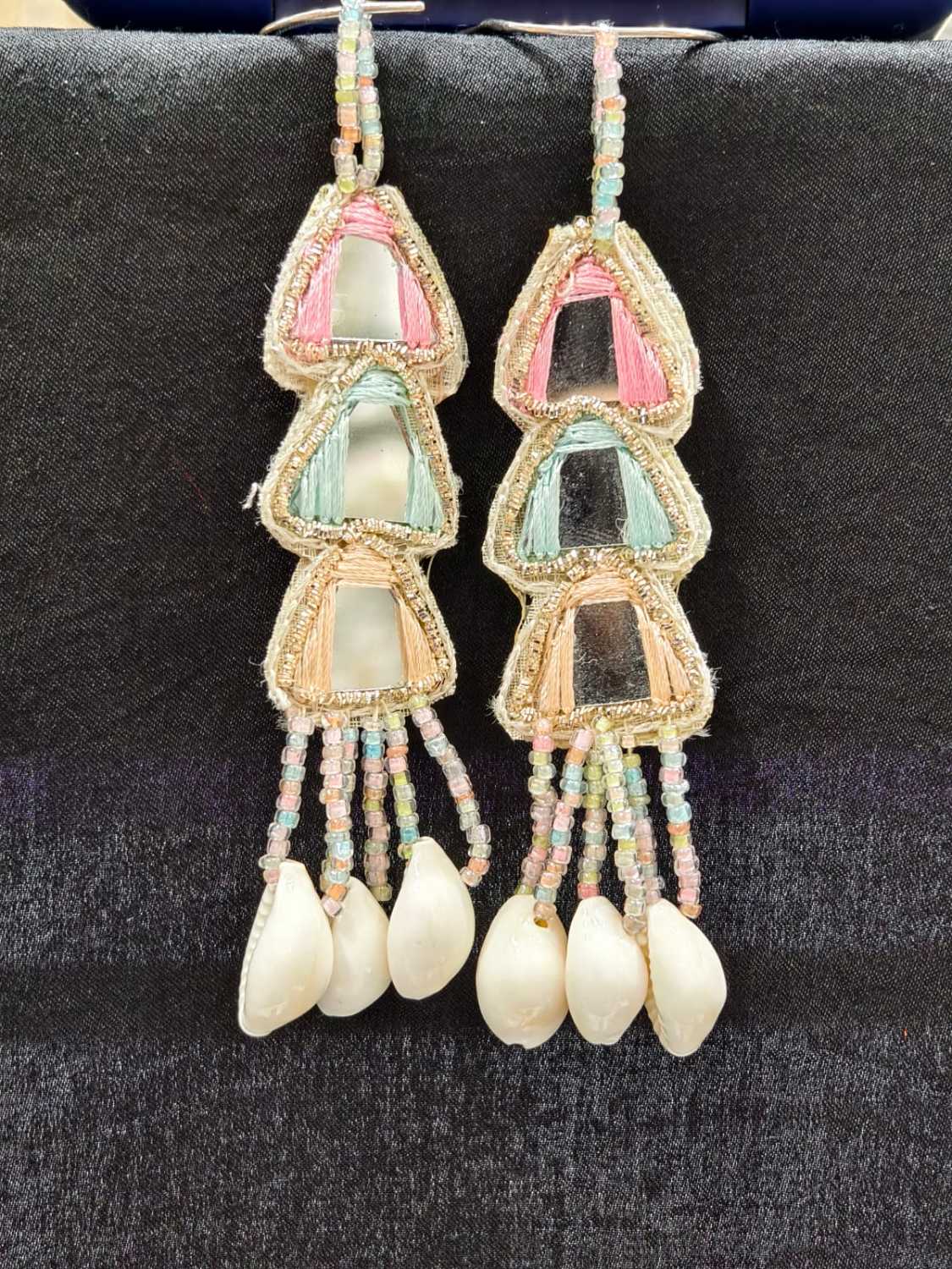 Light Multi Thread Tassels – Decorative Accessory for Blouses, Sarees, and Dupattas – Sold as a Pair (13 cm)