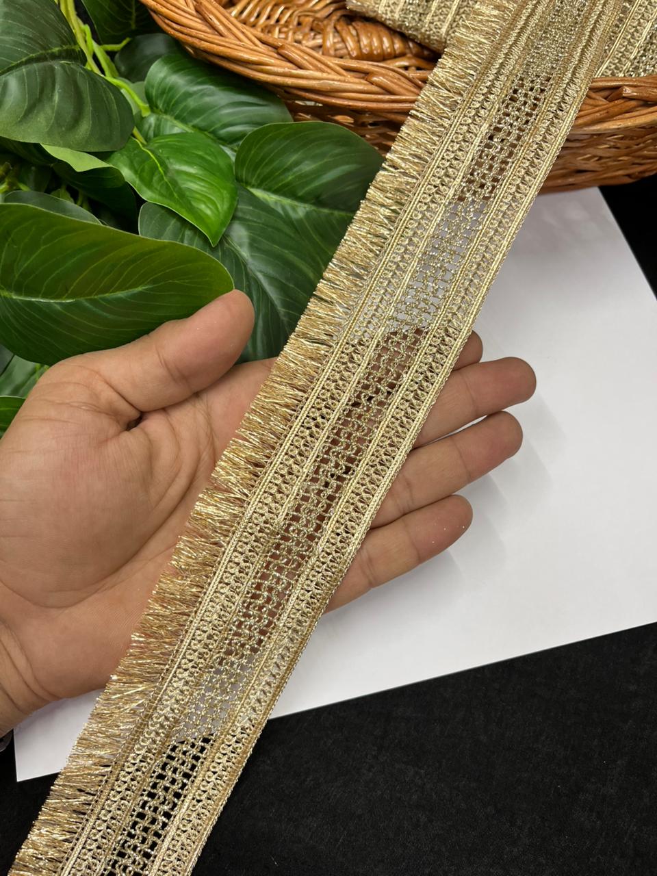 Dupatta Zalar Lace | Fringe Lace for Dupattas | Kiran Lace for Dupatta – Premium Latkan Lace | Pal Mat