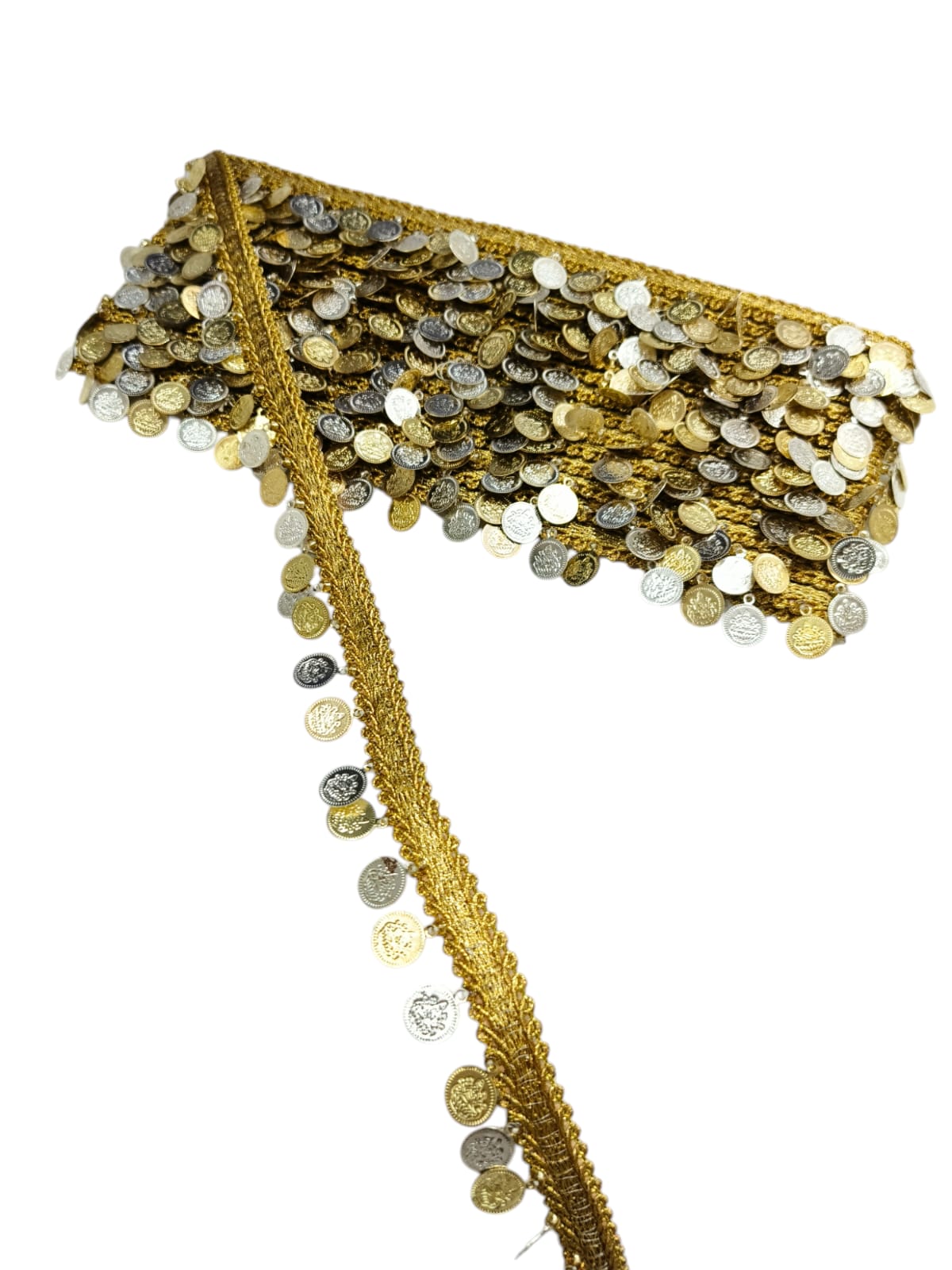Coin Trims Indian Embroidery Sari Border Crafting Saree Sewing Decorative Beach Bag Cushions Trimmings Ribbons Tape, Jewelry Making Trim, Table Runner Lace - Mix