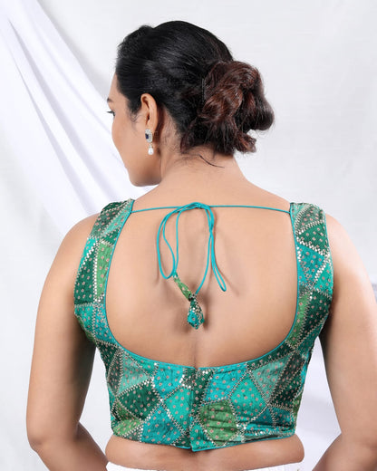 Beautiful Sequin Work Designer Readymade Saree Blouse – Partywear Blouse for Women