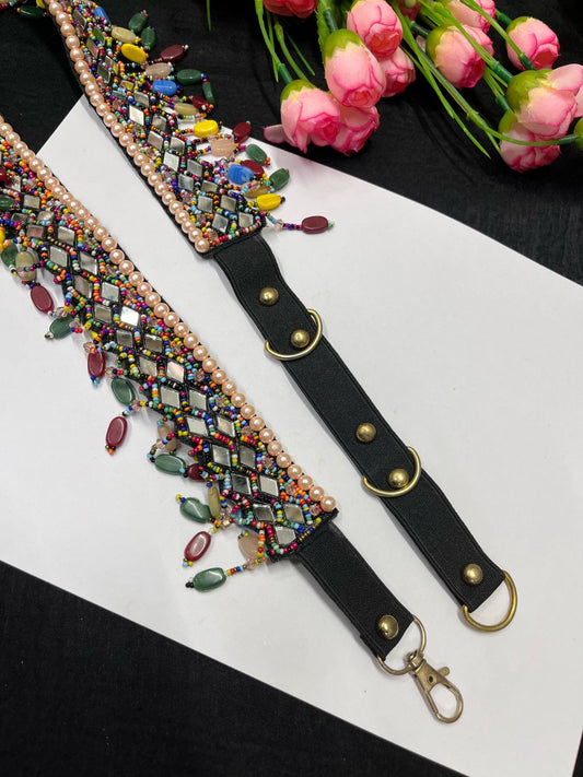 Mirror Beaded Handcrafted Waist Belt – Designer Ethnic Waist Accessory for Women