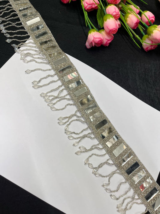 Mirror Beaded Handcrafted Waist Belt – Traditional & Festive Embellished Accessory for Women