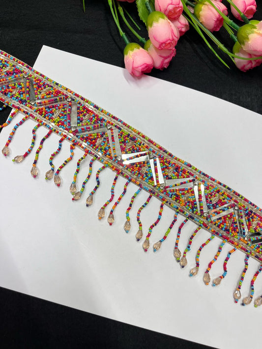 Mirror Beaded Handcrafted Waist Belt – Festive & Traditional Designer Accessory for Women