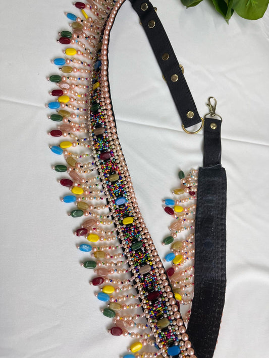 Multicolor Beaded Handcrafted Waist Belt for Women – Traditional & Boho Style
