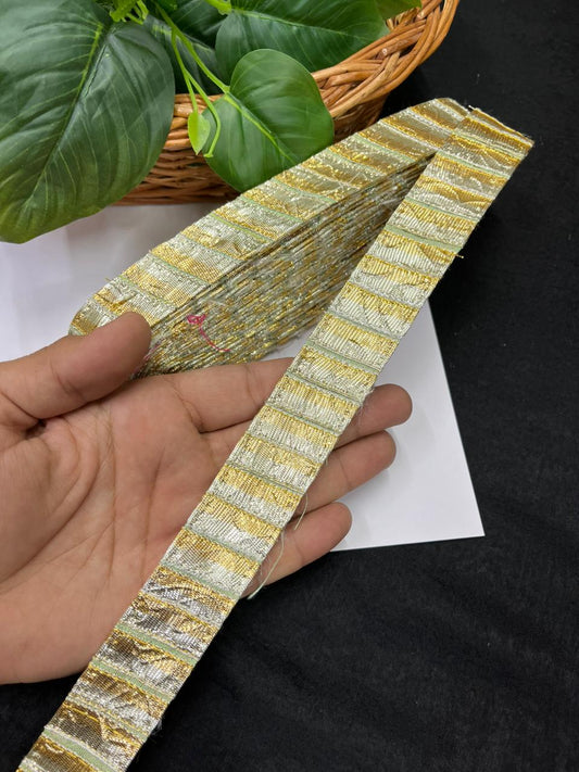Traditional Lampi Gota Lace Borders – Premium Ethnic Designer Gota Lace | Gold