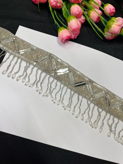 Mirror Beaded Handcrafted Waist Belt – Festive & Traditional Designer Accessory for Women