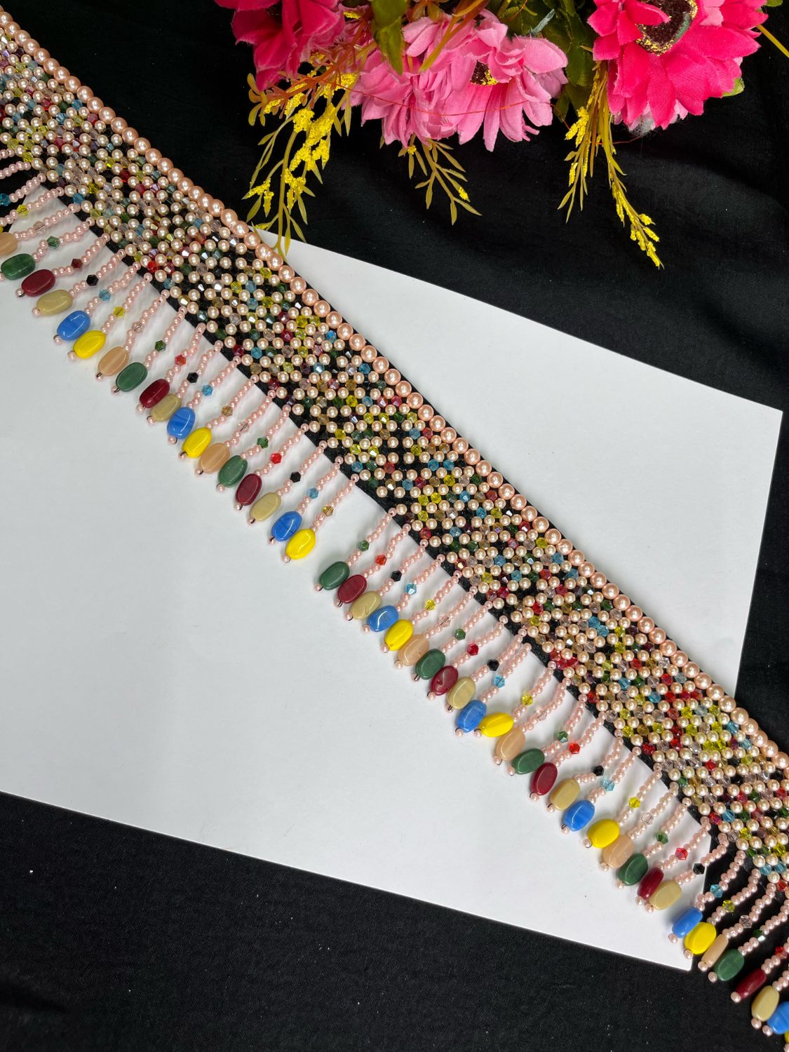 Hand Embroide Pearl Waist Belt for Women – Bridal & Festive Wear Accessory