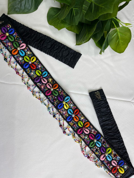 Multicolor Beaded Handcrafted Waist Belt for Women – Traditional & Boho Style