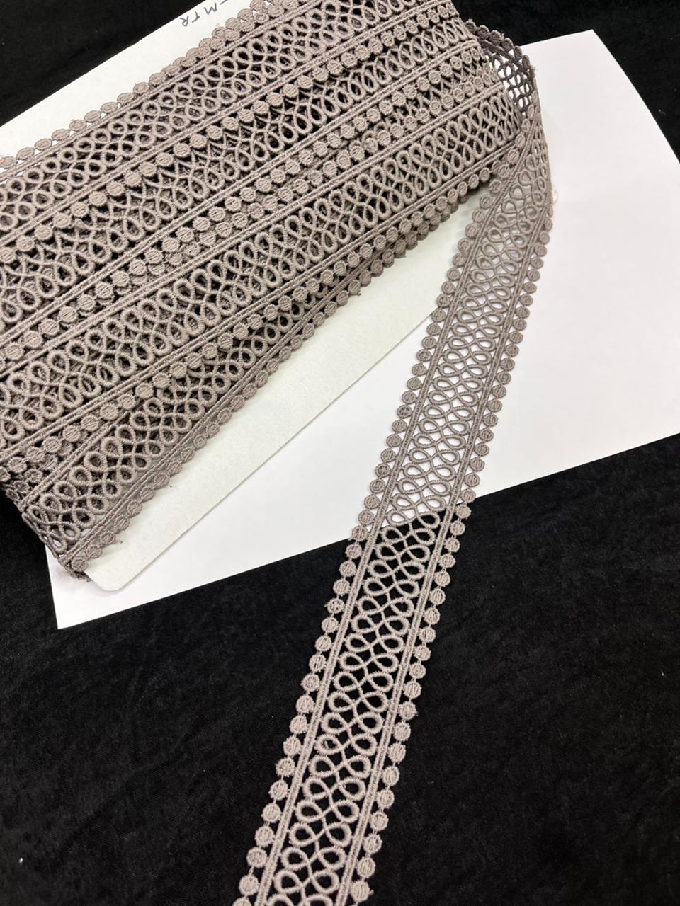 Cutwork Cotton Hakoba Lace – Premium 1.5 Inch Imported Decorative Border for Sarees, Dresses & Ethnic Wear (9 Meter)