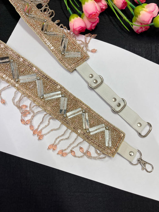 Mirror Beaded Handcrafted Waist Belt – Festive & Traditional Designer Accessory for Women