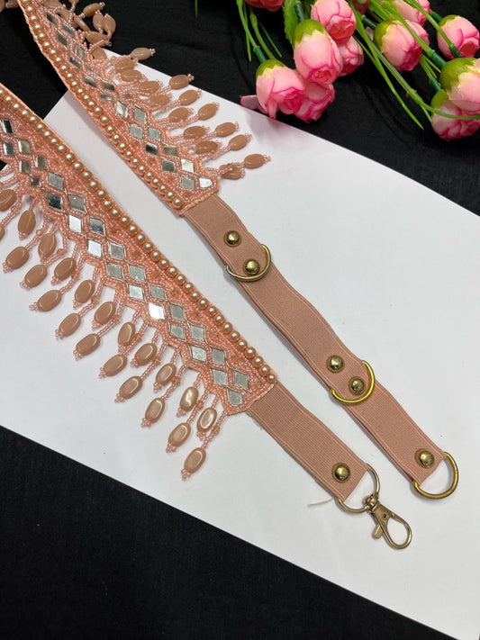 Mirror Beaded Handcrafted Waist Belt – Designer Ethnic Waist Accessory for Women