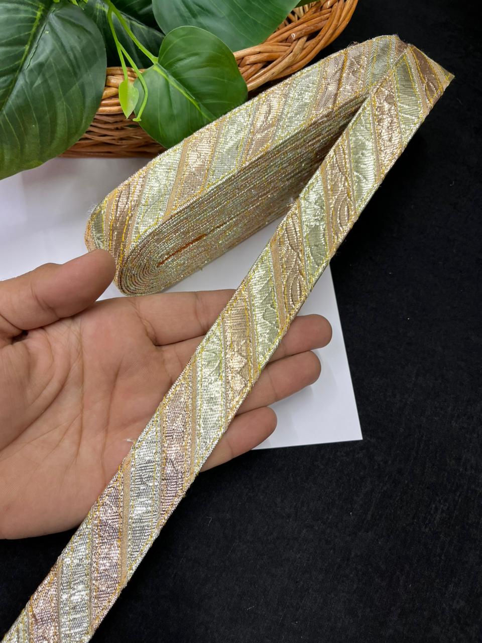 Traditional Lampi Gota Lace Borders – Premium Ethnic Designer Gota Lace | Gold