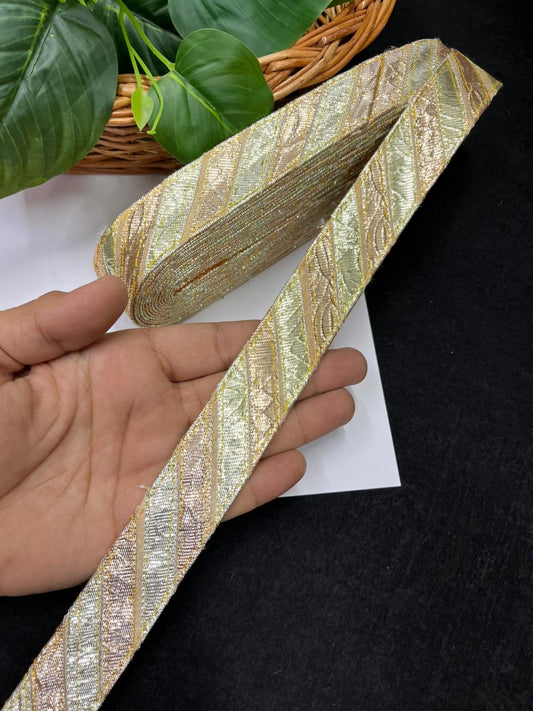 Traditional Lampi Gota Lace Borders – Premium Ethnic Designer Gota Lace | Gold