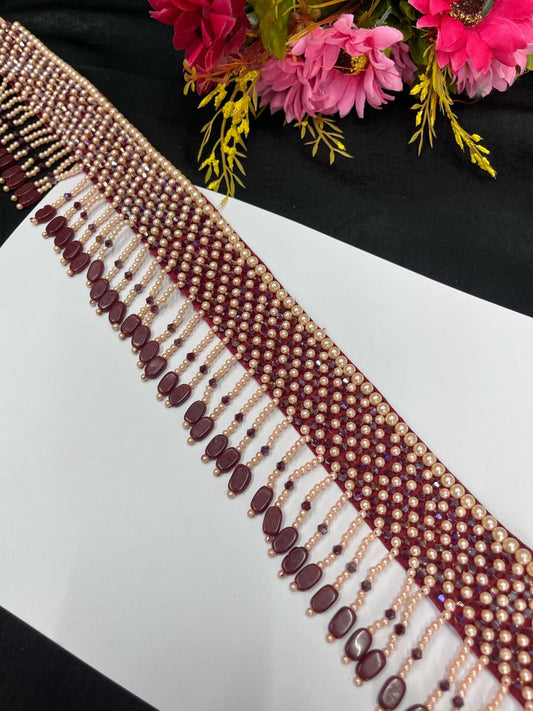 Hand Embroide Pearl Waist Belt for Women – Bridal & Festive Wear Accessory