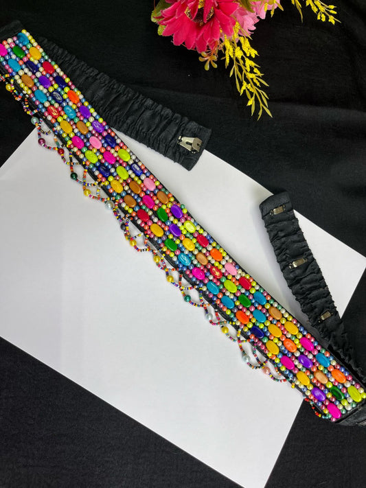 Multicolor Beaded Handcrafted Waist Belt for Women – Traditional & Boho Style