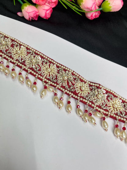 Beaded Hand Embroidered Waist Belt for Women – Traditional & Ethnic Fashion Accessory