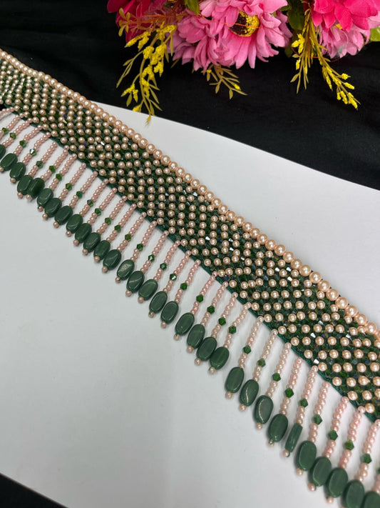 Hand Embroide Pearl Waist Belt for Women – Bridal & Festive Wear Accessory