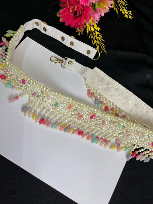 Multicolor Beaded Handcrafted Waist Belt for Women – Traditional & Boho Style