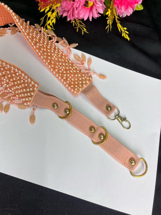 Hand Embroide Pearl Waist Belt for Women – Bridal & Festive Wear Accessory