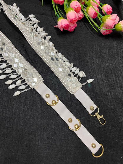 Mirror Beaded Handcrafted Waist Belt – Designer Ethnic Waist Accessory for Women