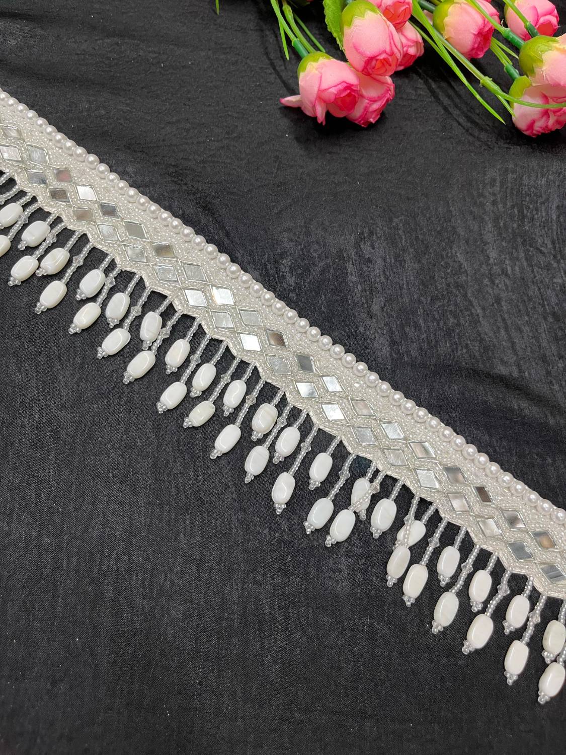 Mirror Beaded Handcrafted Waist Belt – Designer Ethnic Waist Accessory for Women