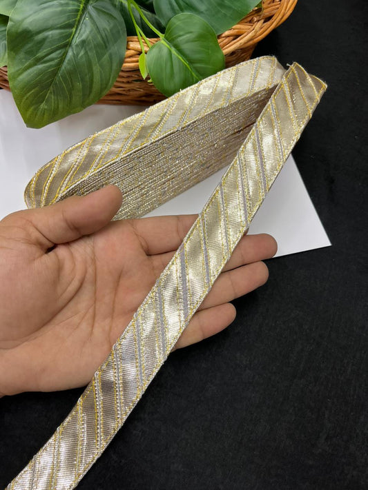 Traditional Lampi Gota Lace Borders – Premium Ethnic Designer Gota Lace | Gold