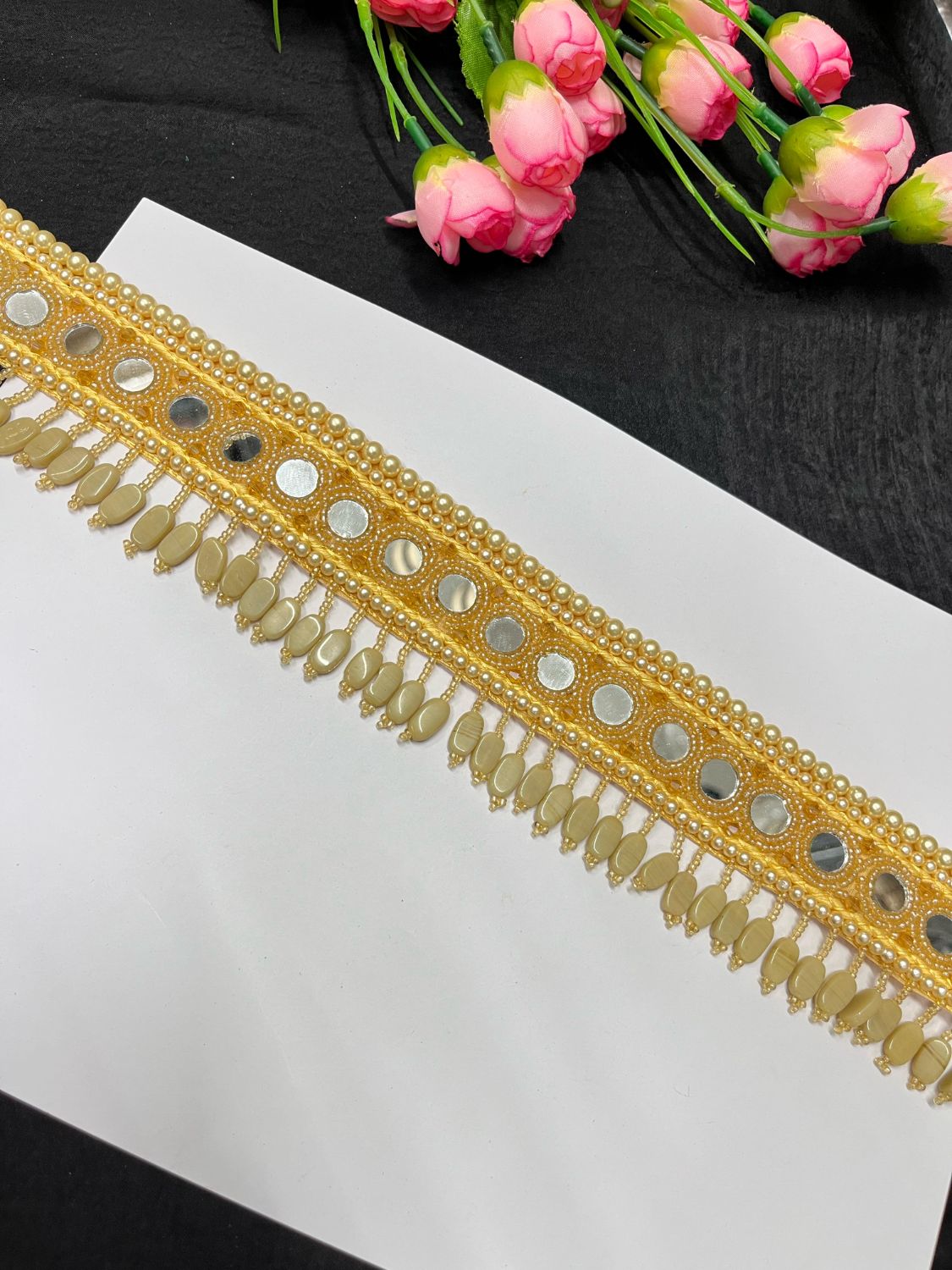 Mirror Beaded Handcrafted Waist Belt – Designer Ethnic Waist Accessory for Women