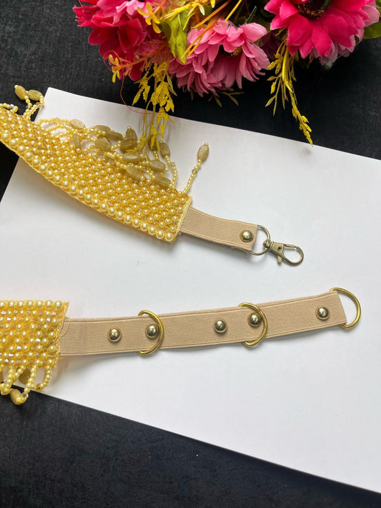 Hand Embroide Pearl Waist Belt for Women – Bridal & Festive Wear Accessory