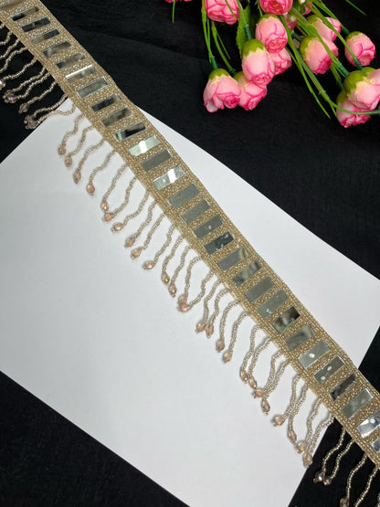 Mirror Beaded Handcrafted Waist Belt – Traditional & Festive Embellished Accessory for Women