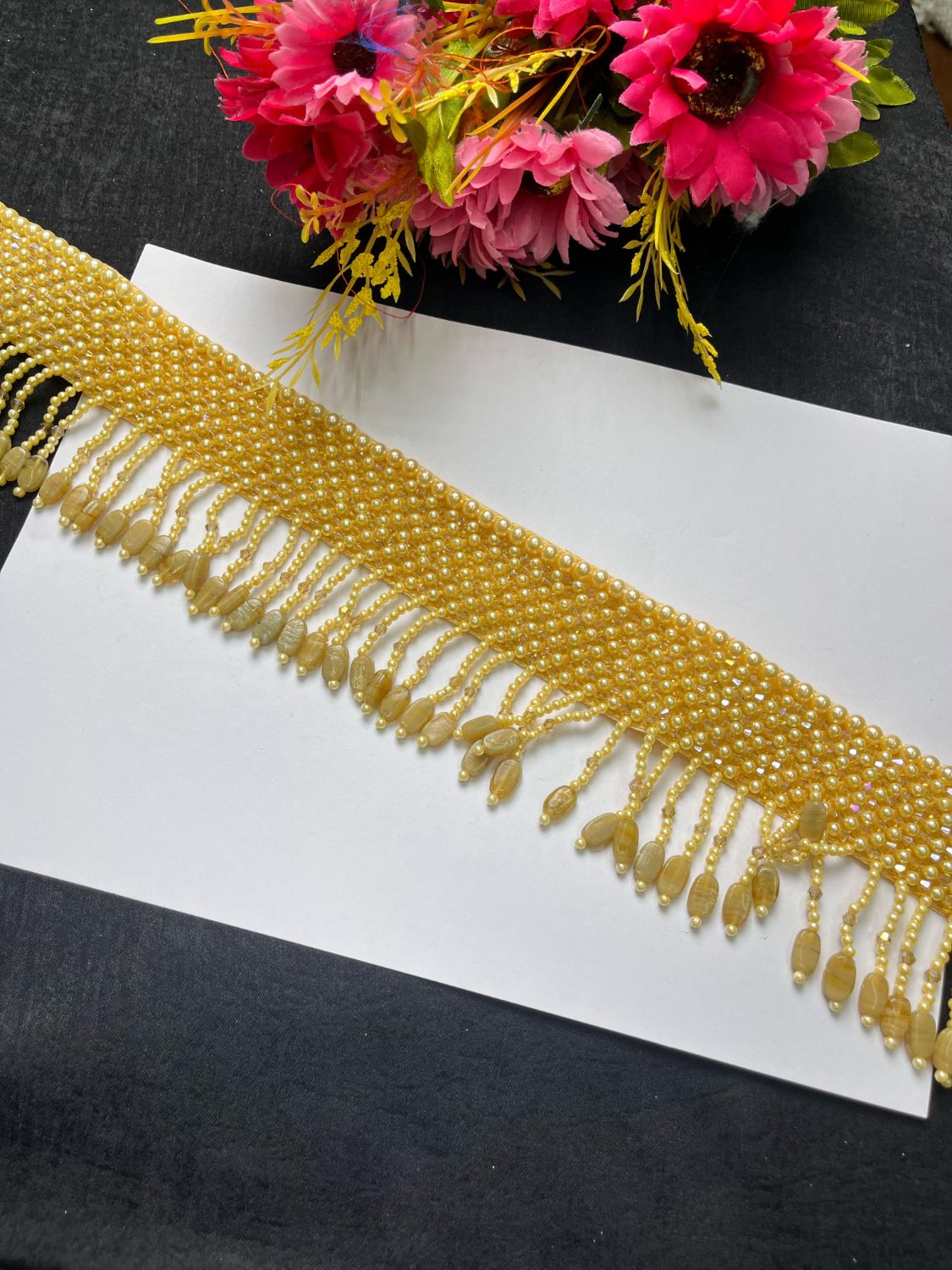 Hand Embroide Pearl Waist Belt for Women – Bridal & Festive Wear Accessory