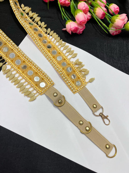 Mirror Beaded Handcrafted Waist Belt – Designer Ethnic Waist Accessory for Women