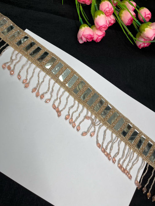 Mirror Beaded Handcrafted Waist Belt – Traditional & Festive Embellished Accessory for Women