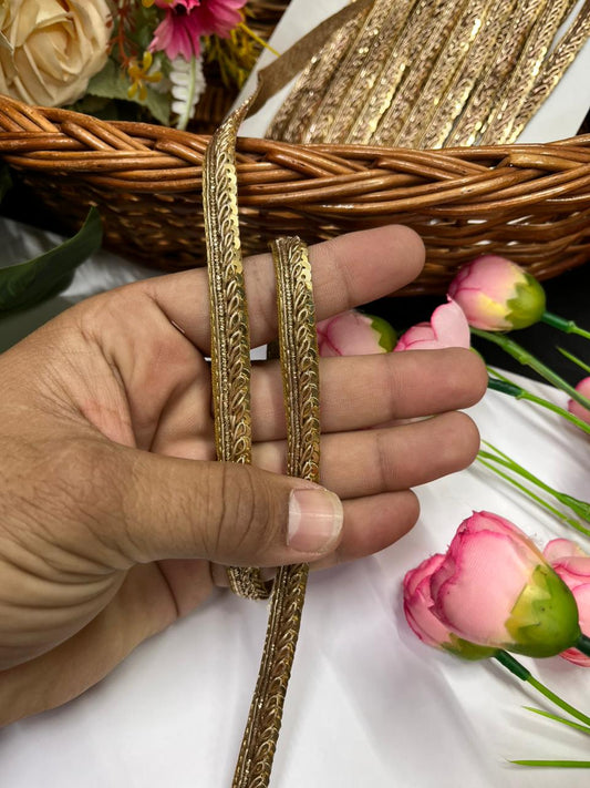 Thin Zardozi Lace – Premium Handmade Zardozi Border for Sarees, Dupattas & Ethnic Wear | Antique