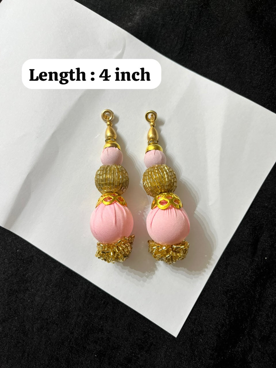 Designer Latkans for Blouses and Dupattas – Decorative Ethnic Tassels for Traditional Wear | Baby Pink