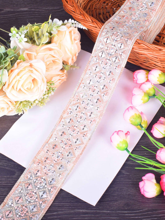 Ivory Blossom Floral Embroidered Sabhyasachi Lace – 9 Meter Roll