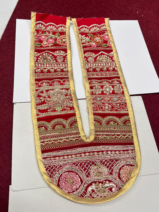 Beautiful Handcrafted Zardosi Work Neck Patch – Premium Designer Embellished Neck Applique for Blouses, Kurtis & Ethnic Wear | Design 1