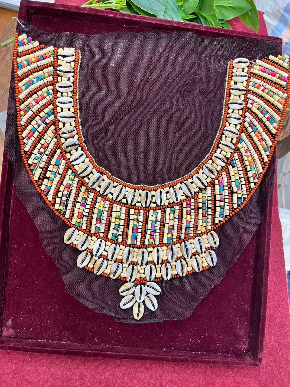 Designer Boho Style Handmade Neck Patch for Kurtis, Dresses & Blouses – Premium Embroidered Neckline Applique | DC1001