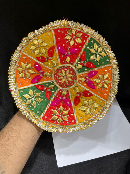 Beautiful Indian Gota Patti Applique Work Decorative Crafting Patch for Saree, Lehenga & Blouse – Sew On Ethnic Designer Applique Badge | Multi