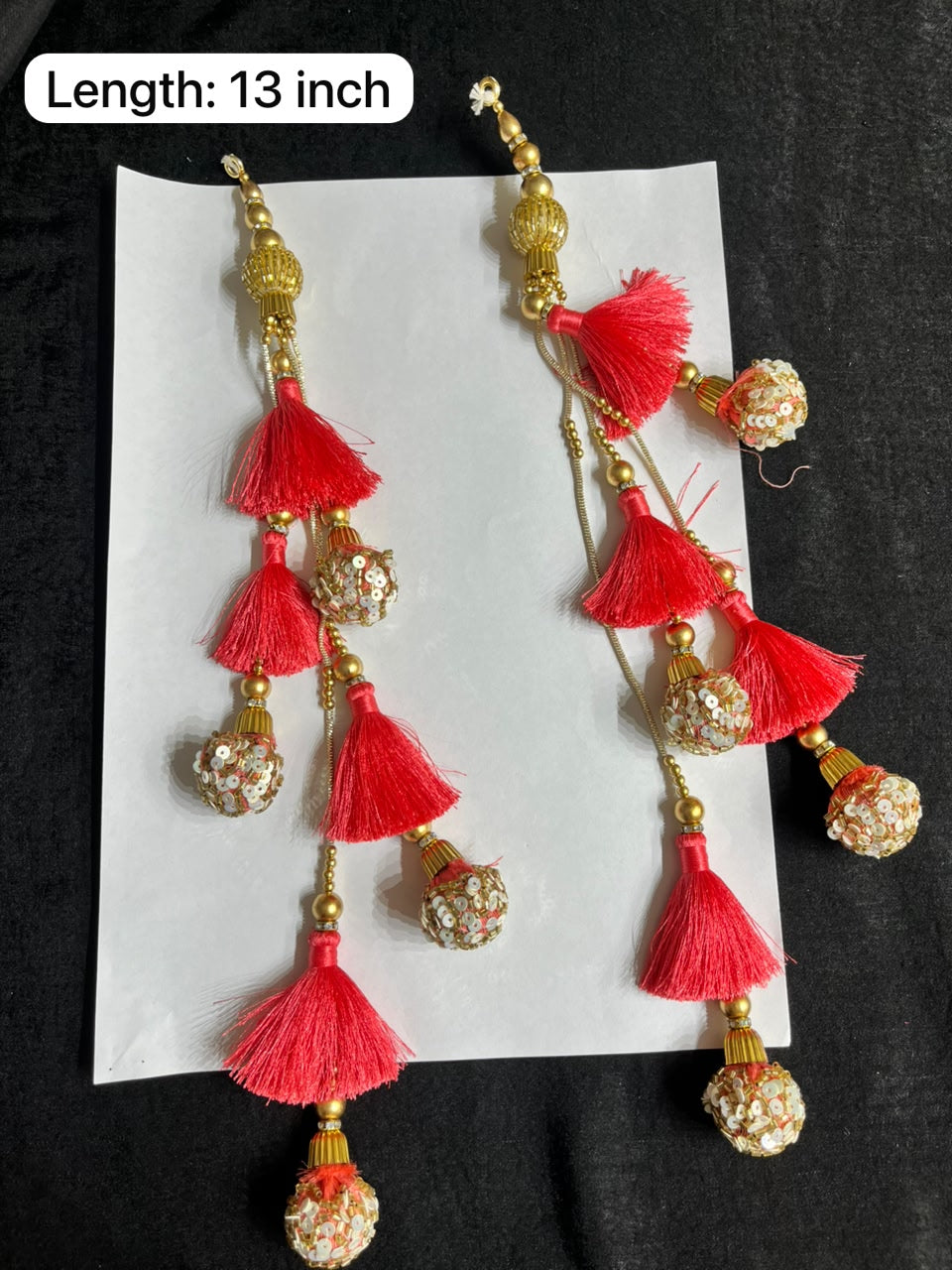 Decorative Handmade Resham Latkan for Saree and Lehenga – Designer Blouse Hanging Tassel for Ethnic Wear | Pink