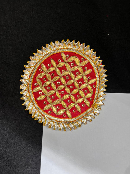 Rajasthani Traditional Gota Patches for Sarees, Lehengas & Blouses – Ethnic Decorative Handmade Applique Patches | Red Color