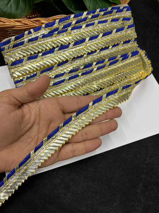 Traditional Rajasthani Gota Lace – Premium Ethnic Designer Gota Lace | Royal Blue