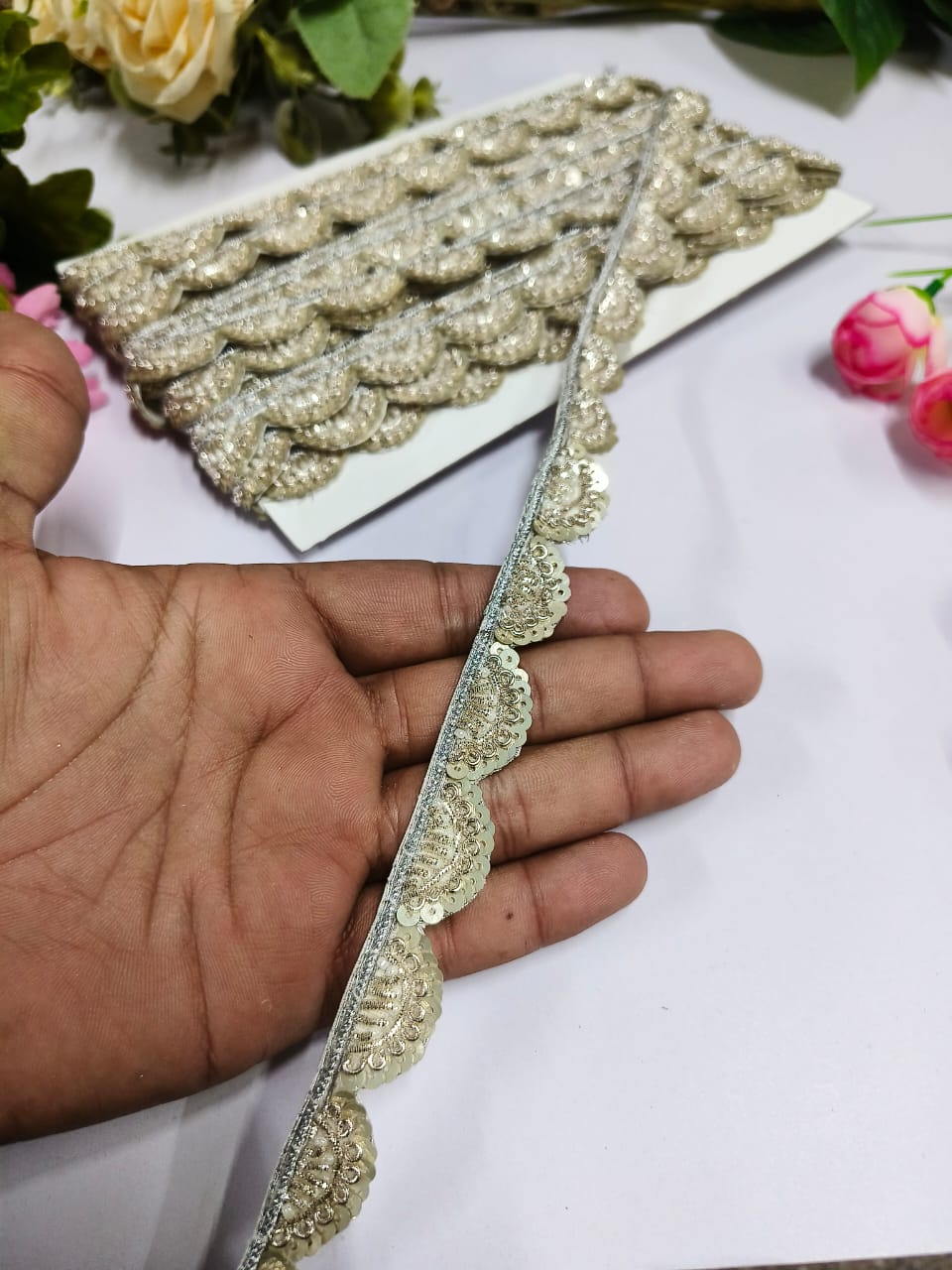 Handwork Borders Deeps Creation New jardoshi Handwork Lace Borders – Premium Quality ...