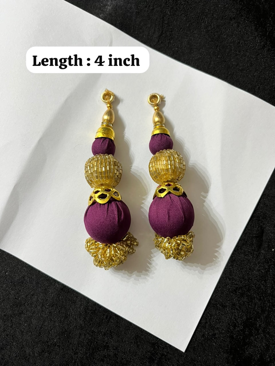 Designer Latkans for Blouses and Dupattas – Decorative Ethnic Tassels for Traditional Wear | Wine