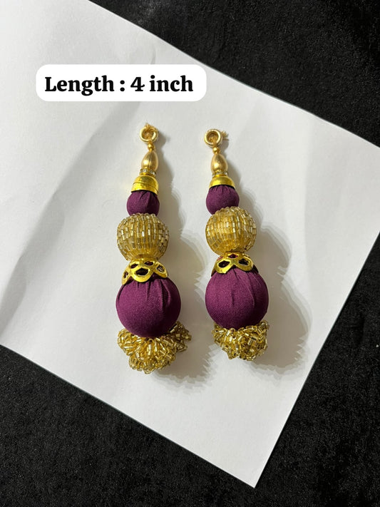 Designer Latkans for Blouses and Dupattas – Decorative Ethnic Tassels for Traditional Wear | Wine